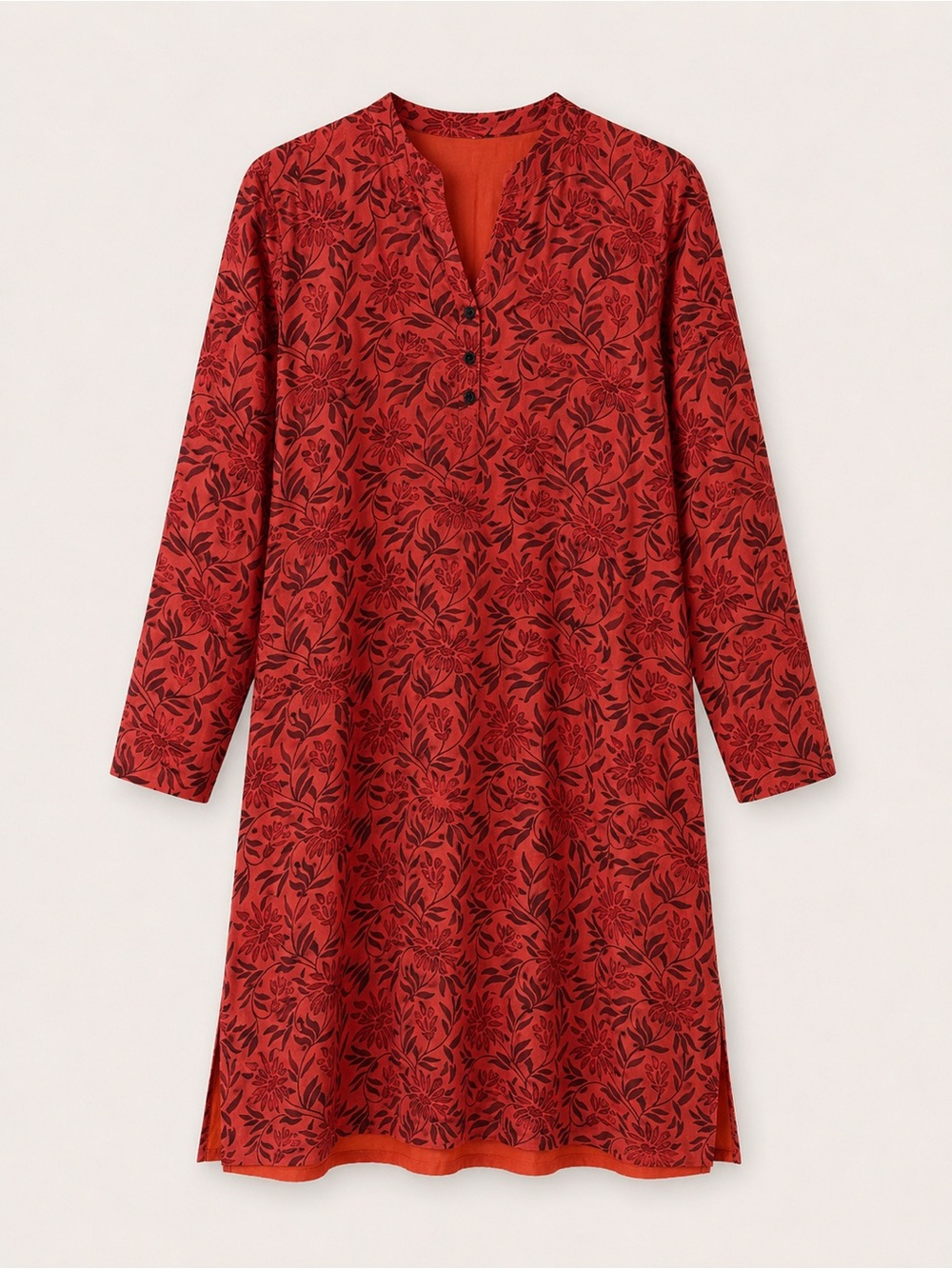 Fabindia Chander hand blocked printed  maxi dress